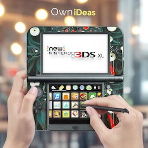 Nintendo New 3Ds XL Skin with Clear Case Red Tears Fantasy Design for Girlfriend Gift for Nintendo New 3Ds XL  2Ds XL