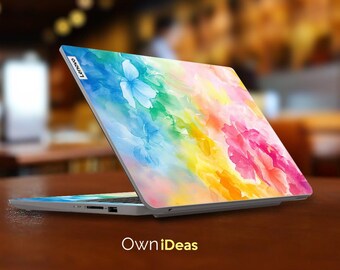 Lenovo ノートパソコン保護ステッカー カラフル スプラッシュパターン