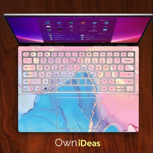 Sticker pour ordinateur portable Dell Latitude 5420, motif marbré, cadeau personnalisable et personnalisable pour Xps Latitude Inspiron Vostro Alienware Precision