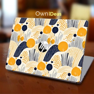 Hp Omen Skin 2-In-1 Laptop Yellow Botanical Pattern Cute Decal Unique Gift Fits Hp Spectre Envy Pavilion Victus Omen Zbook Elite Probook