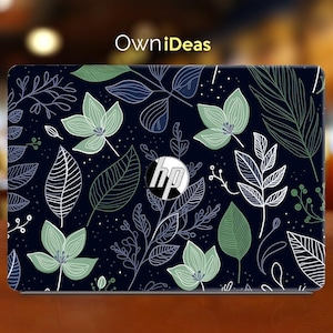 HP Laptop Protective Film Green Leaf Design Personalized Gift Vinyl Sticker for HP Spectre Envy Pavilion Victus Omen Zbook Elite Probook