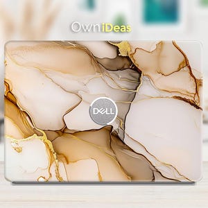 Dell Xps 9350 Laptop Decal Brown Marble Design Personalized Gift for Xps Latitude Inspiron Vostro Precision G Alienware Series