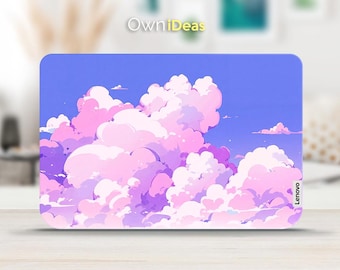 Lenovo Ideapad Pro Skin Anime Pastel Pink Cloud Laptop Skin Personalized Customizable Gift, Fits Yoga Thinkpad Thinkbook Ideapad Legion Slim