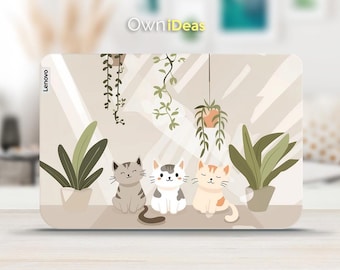 Laptop Decal Accessories Cute Kitten Design Customizable Unique Gift for Yoga Thinkpad Thinkbook Ideapad Legion Slim Series