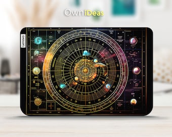 Calcomanía para portátil Lenovo Skin con diseño de astrolabio misterioso, personalizable, ideal para regalo, compatible con Yoga, Thinkpad, Thinkbook, Ideapad Legion Slim