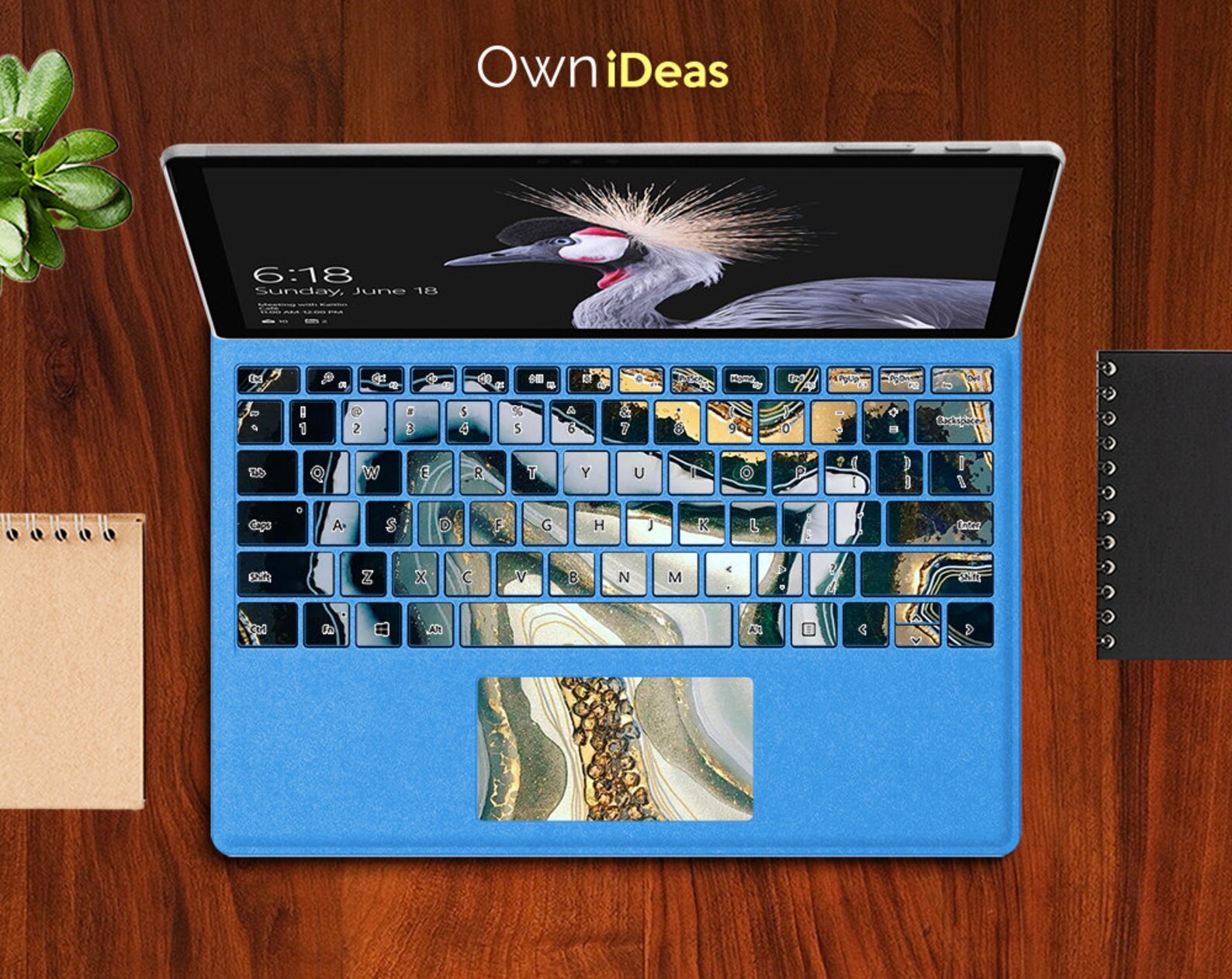 Microsoft Surface Pro 2 Skin, Marble Design Personalized Gift, Fits ...
