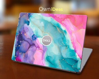 dell Latitude 15 skin, Colorful abstract texture personalized Customizable gift,  Fits XPS, Latitude, Inspiron, Vostro, Alienware, Precision