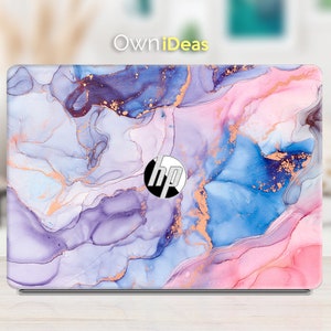 Hp Pavilion Laptop Skin Colorful Gold Edge Marble Texture Decal Personalized Gift Fit Spectre Envy Pavilion Victus Omen Zbook Elite Probook