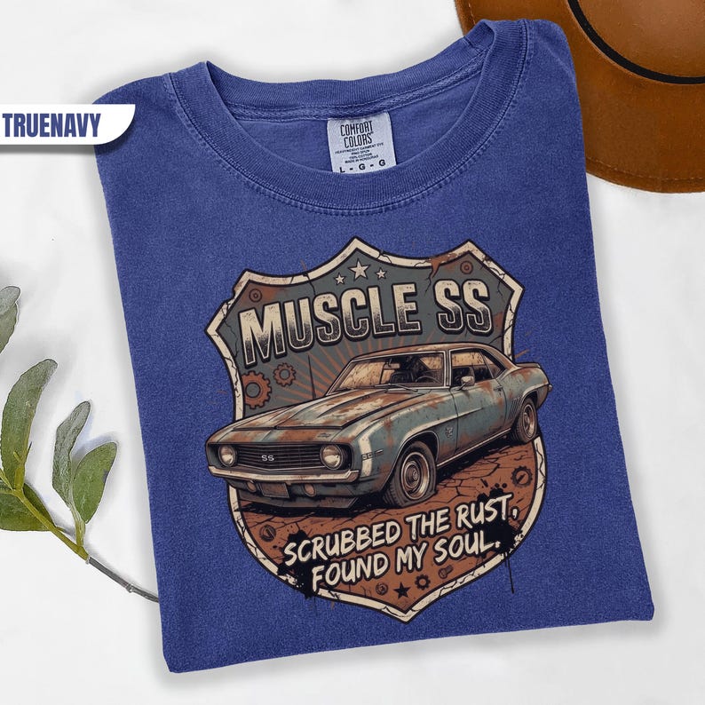 Camiseta SS American Muscle Retro Car, Camiseta The Rust Found Soul, Ropa de Automóvil Vintage imagen 10