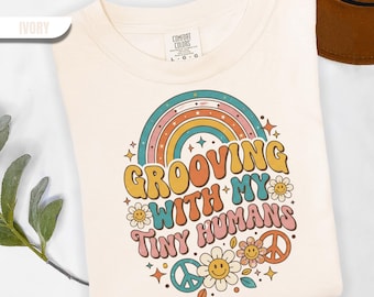 Camiseta Tiny Humans, camiseta retro para maestra de preescolar, regalo genial para educadora de jardín de infantes, equipo de guardería de primera infancia