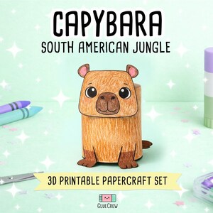 Jungle Animals 3D Paper Craft Activity Pack | 14 DIY South American Animal Crafts for Kids | Science Thematic Unit and Habitat Activity image 5