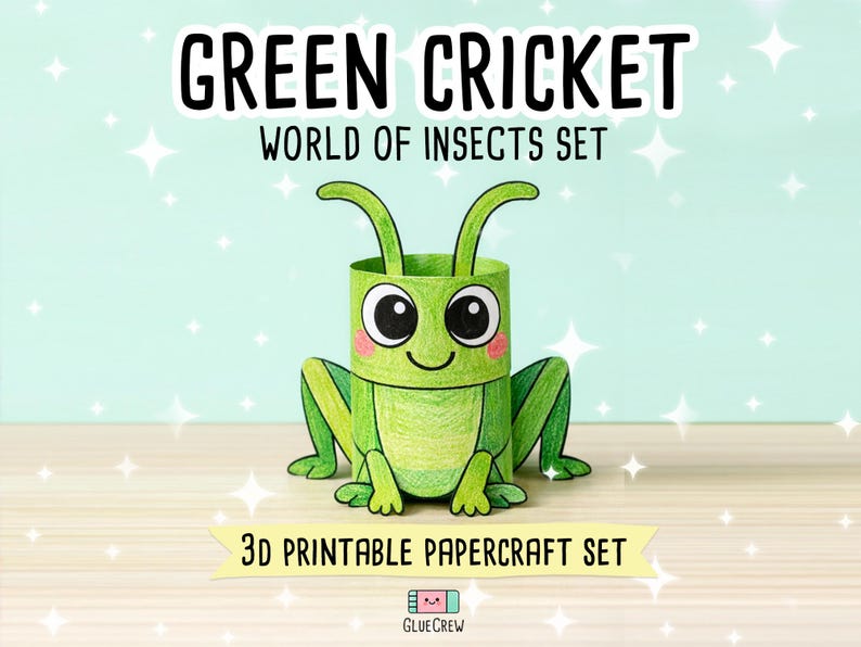 Insects Paper Craft Activity Pack - 14 DIY 3D Bugs for Classroom Homeschool Printable Fun bild 11