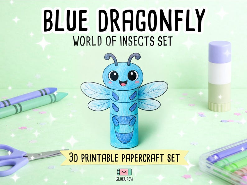 Insects Paper Craft Activity Pack - 14 DIY 3D Bugs for Classroom Homeschool Printable Fun bild 6