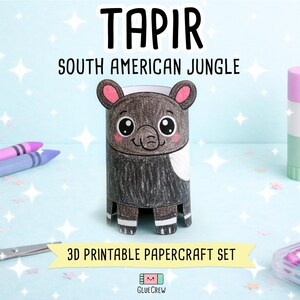 Jungle Animals 3D Paper Craft Activity Pack | 14 DIY South American Animal Crafts for Kids | Science Thematic Unit and Habitat Activity image 15