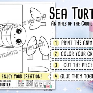 paper craft marine animal