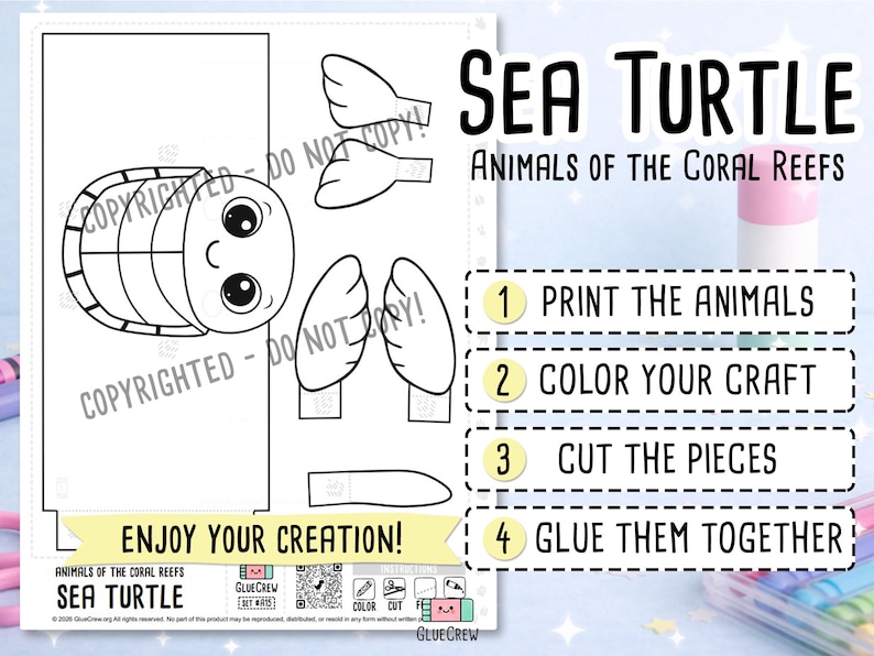paper craft marine animal