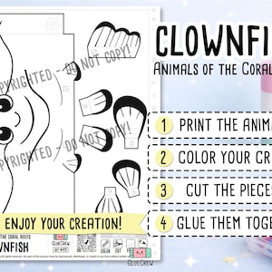 clownfish paper craft