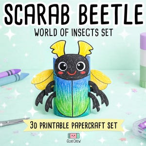 Insects Paper Craft Activity Pack - 14 DIY 3D Bugs for Classroom Homeschool Printable Fun bild 17
