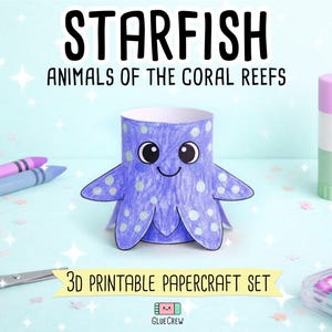 starfish marine animal sea papercraft