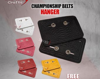 Appendi cinture da campionato / Appendi cinture da campionato di wrestling personalizzabili da appendere alla parete