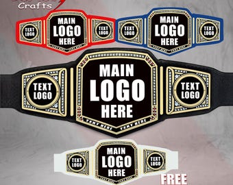 Cinturón de campeonato de peso pesado de lucha libre personalizado / Cinturones de campeón con diseño personalizado y logotipo personalizado