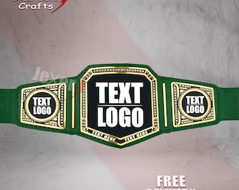 Cinturones de campeonato personalizados / Diseño personalizable Cinturón de campeón de lucha libre de peso pesado personalizado