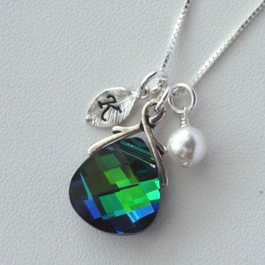 Brautjungfer Schmuck-Set, personalisierte Brautjungfer Halskette Set, ursprüngliche Halskette, Brautjungfer Halskette, Pfau Brautjungfer Halskette, Braut Halskette