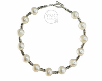 Freshwater Pearl Bridesmaid Bracelet,Real Pearl Bracelet,Inspired Bracelet,Gift for mom daughter Bride Junior Bridesmaids  Present jewelry