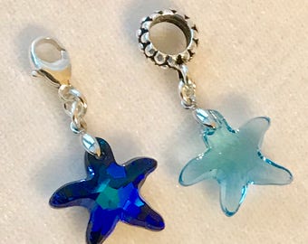 Something Blue Starfish Charm,Something Blue Bouquet Charm,Blue Aqua Starfish Bouquet Charm,Something Blue Wedding Bouquet bride from mother