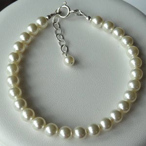 Bride Simple Crystal Pearl Bracelet,Bridesmaids Pearl Gift Set Bracelet,Wedding PEarl Bracelet,Bridal Pearl Bracelet,Bridesmaid Gift Jewelry