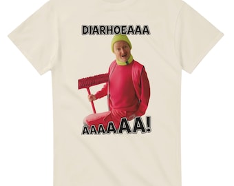 Diarrhoea Man Diarrhea Man Pepto Bismol Advert Nausea Heartburn Indigestion Upset Stomach T Shirt Quirky Weird Festival Shirt Fun Gift