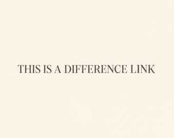 This is a difference link
