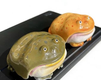 Funny Clown Frog Earbuds Case | Chubby Frog AirPods Cover | Weird Cute Handmade Design | Prank Gift for Frog Lovers