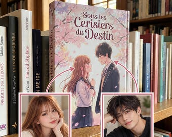 Personalized Manga Book for Couples – Love Story Illustrated from Your Photos – Unique Romantic Gift – Printed Book