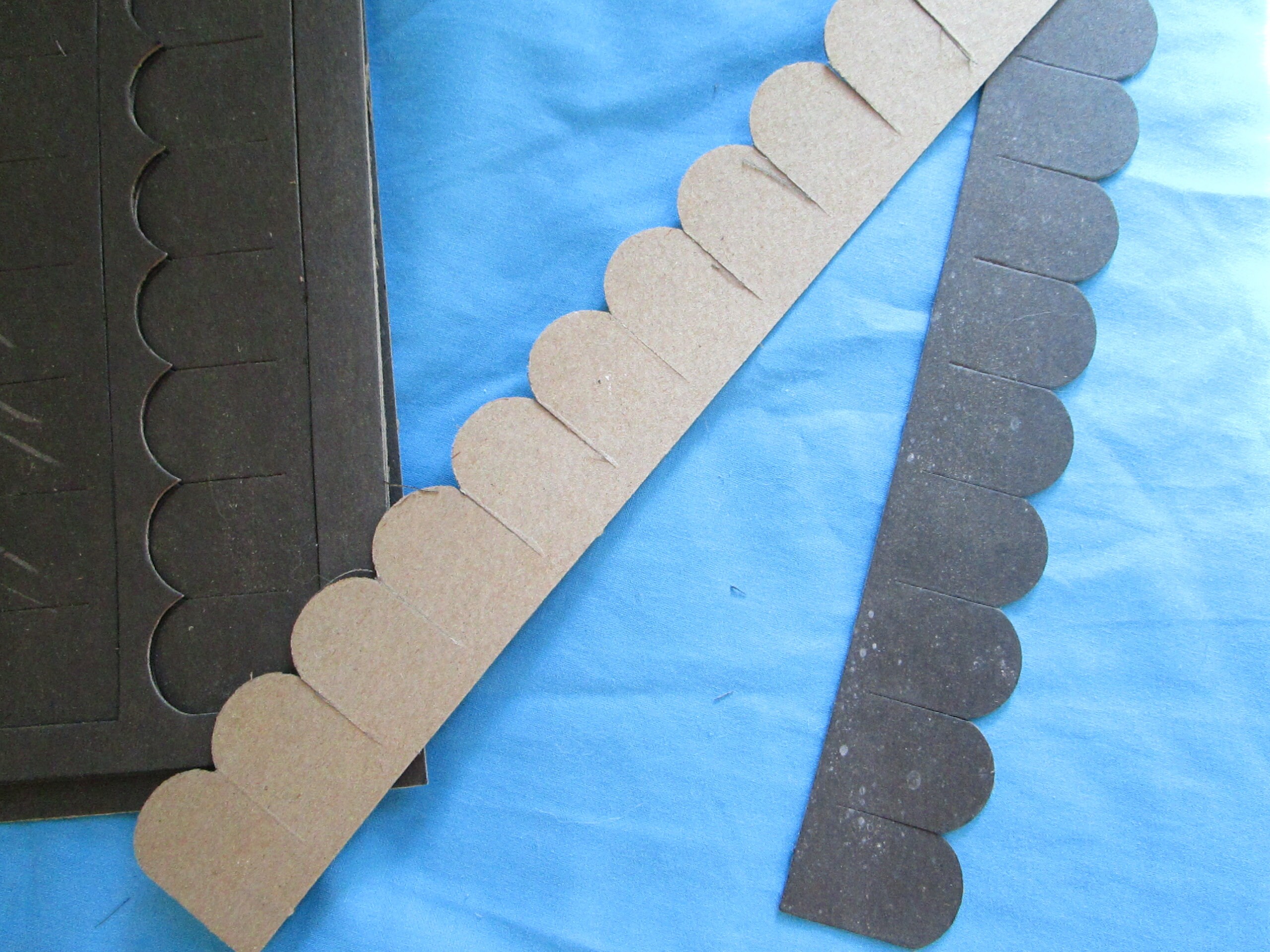 32 tiras de tejas de cartón negro para 1:12 o casa de muñecas - Etsy España