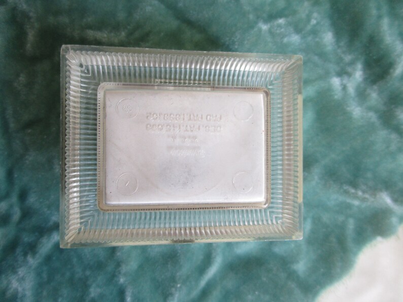 yowza .. clear Lucite gold black velvet .. by Zales madcap midcentury Hollywood Regency deco ring box in ivory