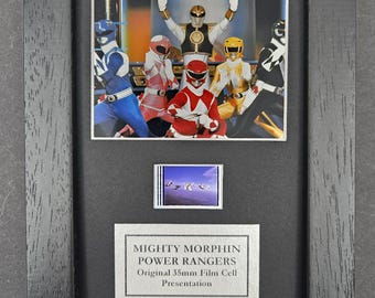 Power Rangers Original Mini 35mm Film Cells set within Quality Wood Frame + COA