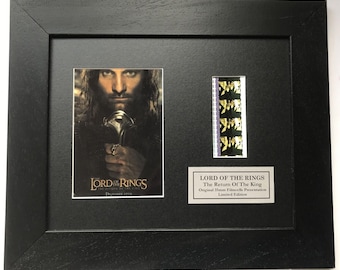 Handmade gift inc original 35mm film cell for lotr - return of the king fans v2