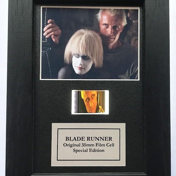BLADE RUNNER Original Mini 35 mm Filmcellset i högkvalitativ träram + COA v1