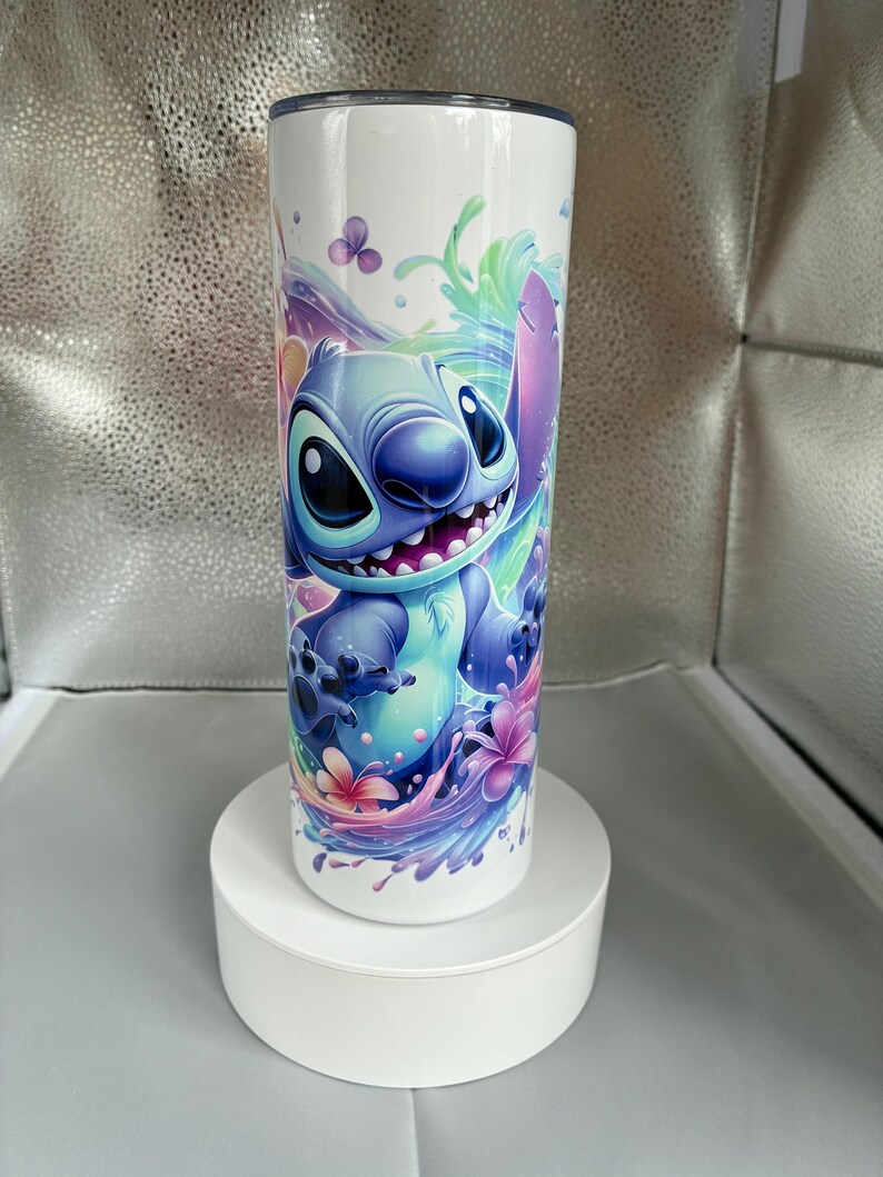 Stitch character style 20oz stainless steel insulated tumbler/travel mug image 5