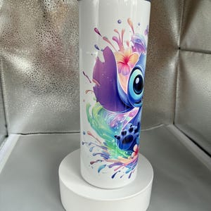 Stitch character style 20oz stainless steel insulated tumbler/travel mug image 6
