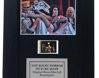 The rocky horror show original mini 35mm film cell set within quality wood frame