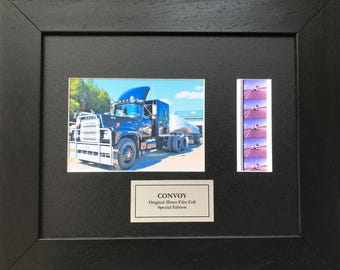 Convoy of 1978 original 35mm film cells set within quality wood frame + coa