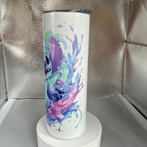 Stitch character style 20oz stainless steel insulated tumbler/travel mug image 12