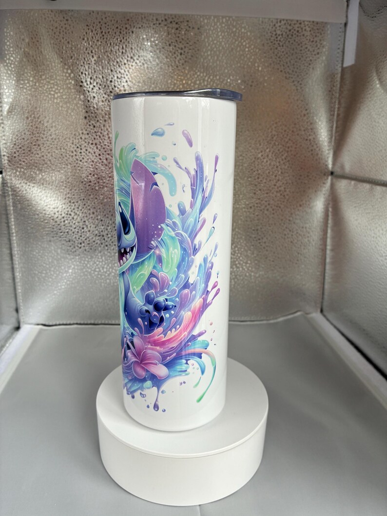 Stitch character style 20oz stainless steel insulated tumbler/travel mug image 12