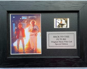 Back to the future i original mini 35mm film cells set within quality wood frame