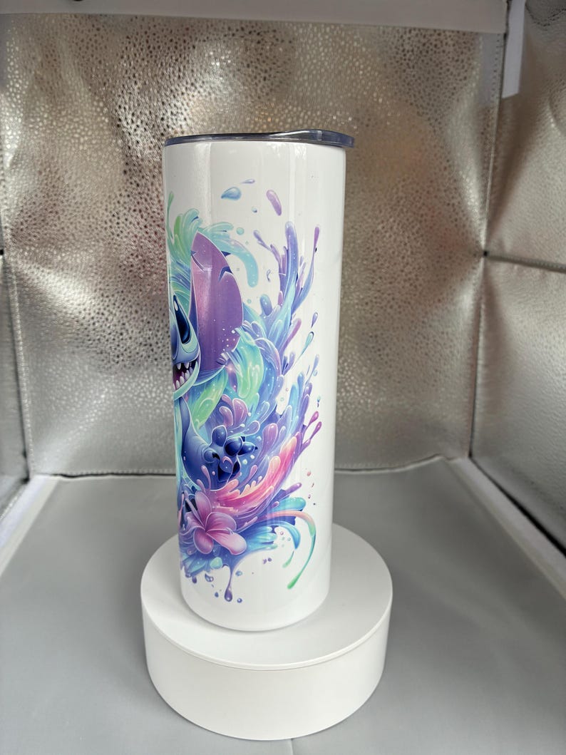 Stitch character style 20oz stainless steel insulated tumbler/travel mug image 7