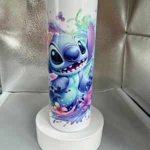 Stitch character style 20oz stainless steel insulated tumbler/travel mug image 9