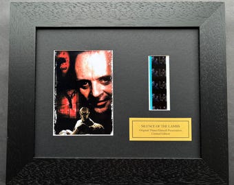 Silence of the lambs original 35mm film cells set in quality wood frame + coa