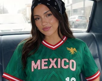 Personalized Mexico Crop Top Jersey | Custom Name Number Shirt | 2026 World Cup Jersey For Mexico Fan